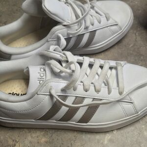 Adidas White and Gray Sneakers